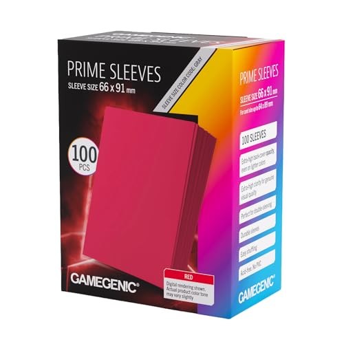 Protector GG Prime Sleeves 66x91 Red (100)