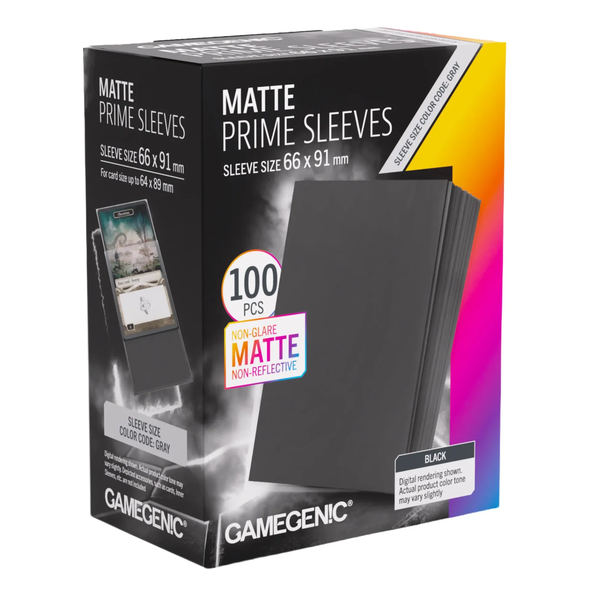 Protector GG Matte Prime Sleeves 66x91 Black (100)