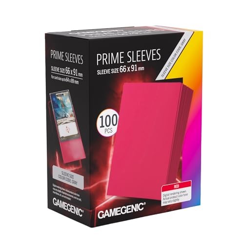 Protector GG Prime Sleeves 66x91 Red (100)