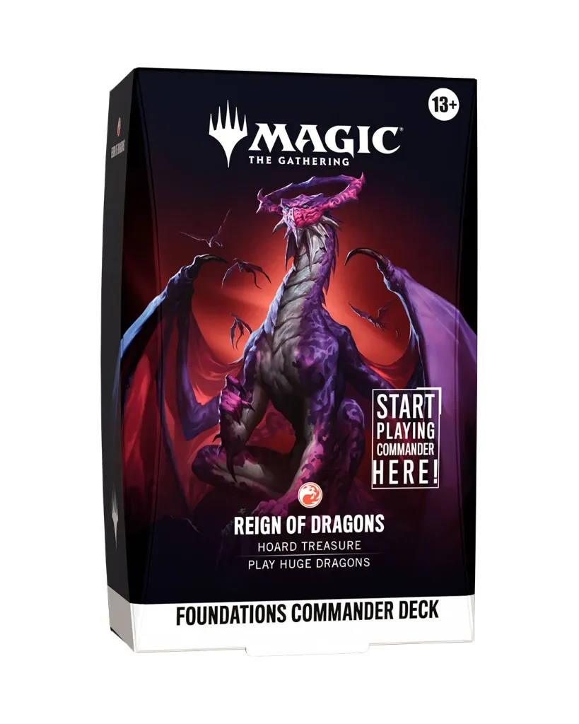 Mtg - Foundations Commander Deck - Reign of Dragons (Ing)