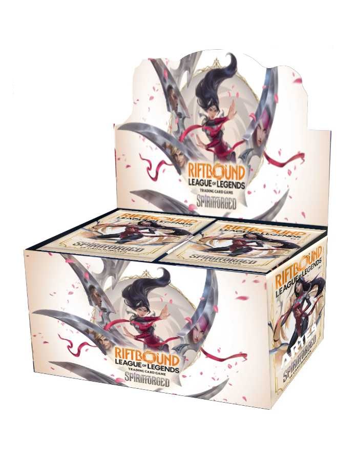 Riftbound Tcg - Booster Box Rifbound League of Legends Spiritforged (24 Packs)