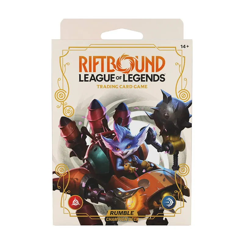 Riftbound Tcg - Riftbound League of Legends Spiritforged Champion Deck Rumble