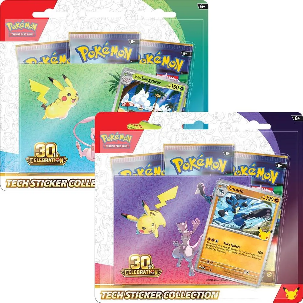 Pokemon TCG 30th Celebration - Tech Sticker Collection Inglés